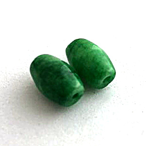 緑系・中国、台湾翡翠のドラム形パーツ