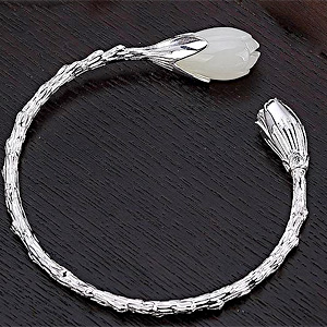 和田玉シルバー925ブレス