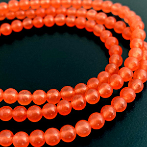 赤瑪瑙4ミリ珠(10個)