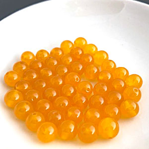 黄色系翡翠の8ミリ珠(10個)