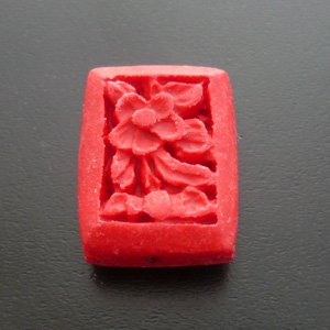 ツイシュの四角お花パーツ (2個)