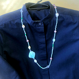 天然石コンビネーションネックレス