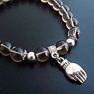 スモーキー水晶幸運ブレス