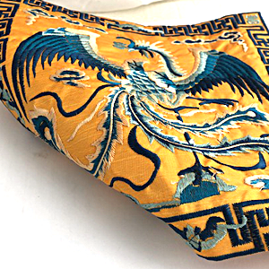 全面刺繍シルクマット 素材感