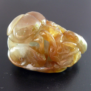 レア!翡翠ハイグレード観賞用置物(蟹)